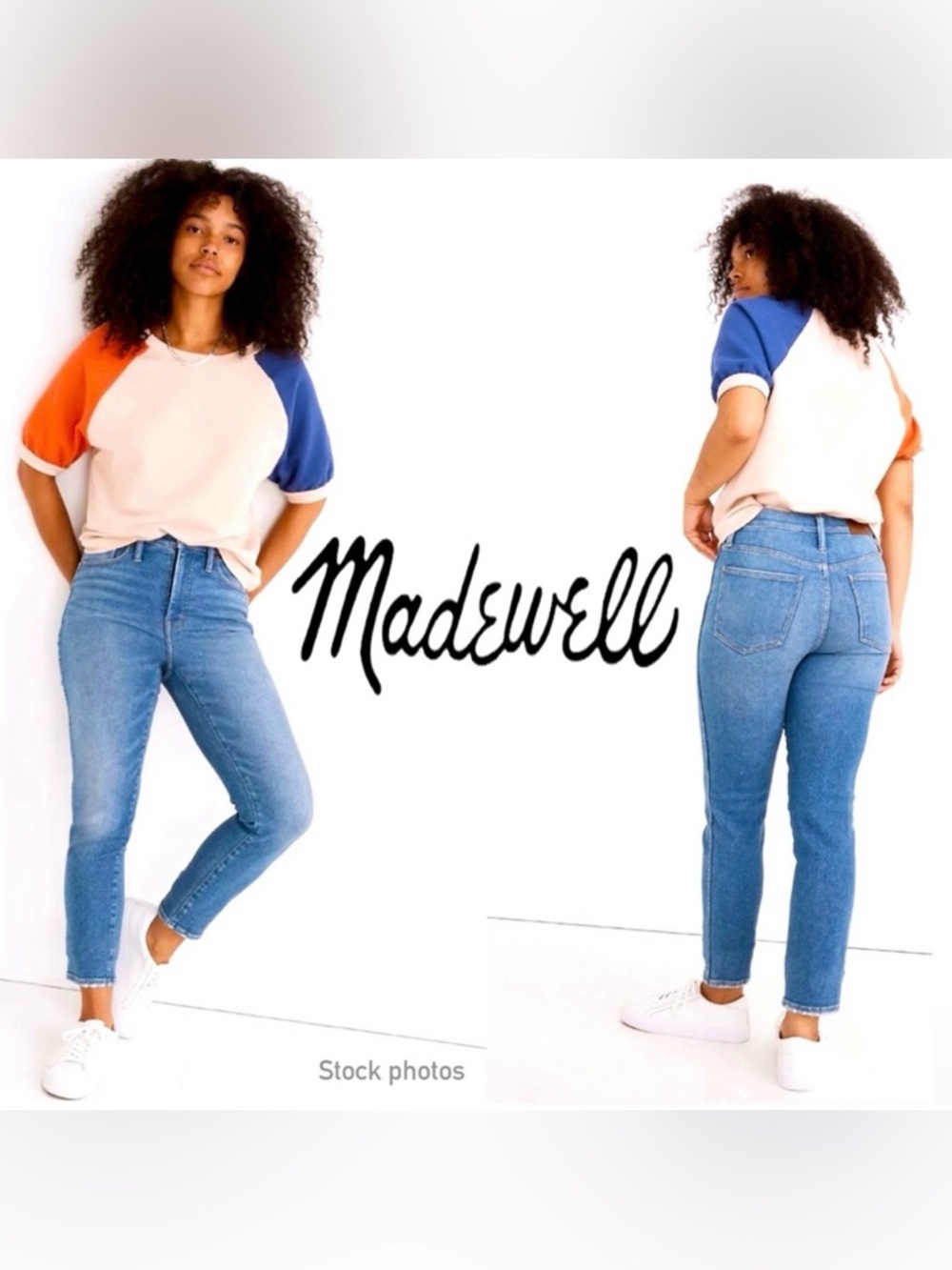 MADEWELL Stovepipe Ankle Jeans MC539 in Ditmas Wash (26)